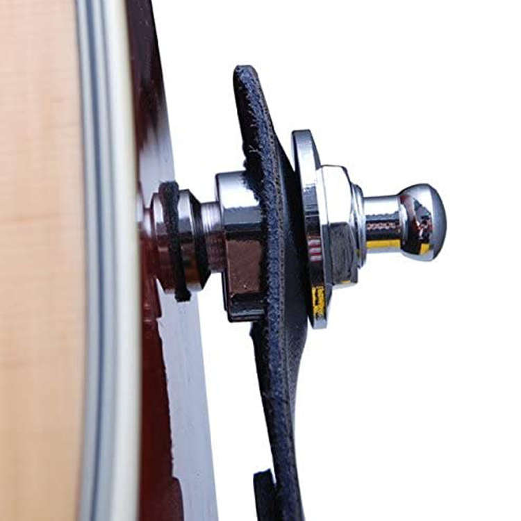 Guitar Strap Locks Set of 2  Chrome