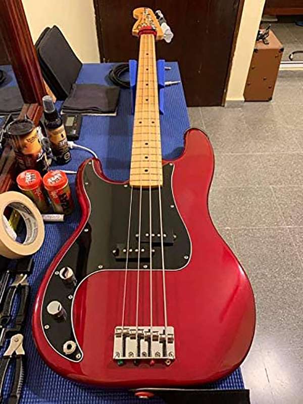 Black 3-ply Precision Bass Pickguard (Left Hand)