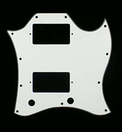White Full size SG guitar pickguard 