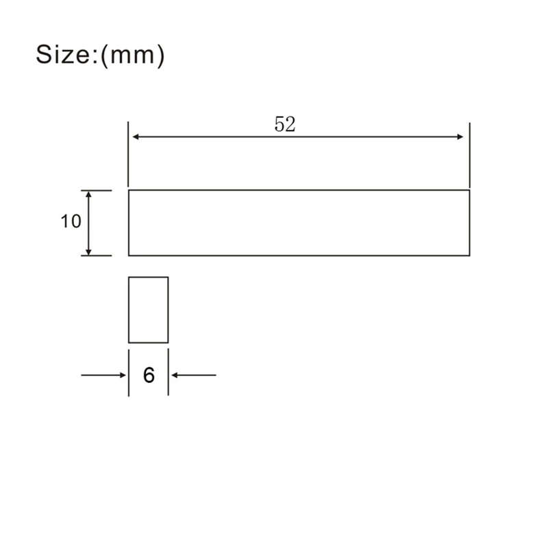 Ox Bone Blank Nut for Guitars (52mm)