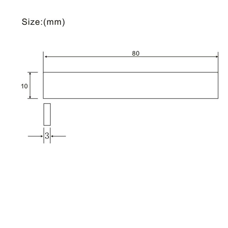 Ox Bone Blank Saddle for Guitars (80mm)