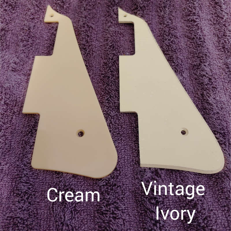 Cream Les Paul Pickguard 1ply