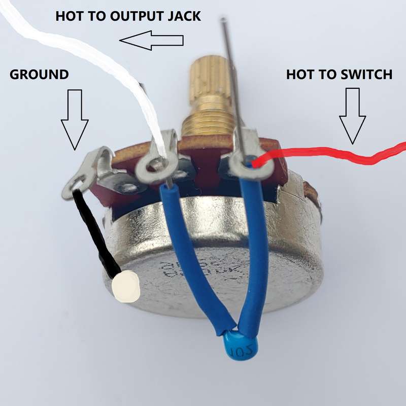 Trebble Bleed Circuit for Guitars