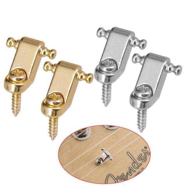 USA Modern type Nickel/Chrome Guitar Roller String Retainer (Single)