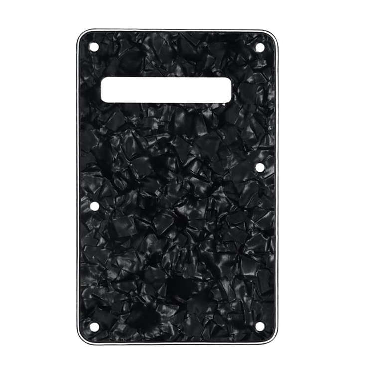Black Pearloid Guitar Tremolo Cavity Cover Modern Style