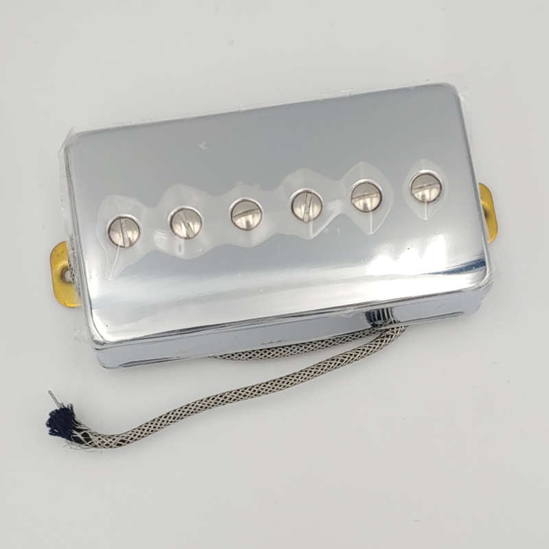 Chrome Karman P90 AlNiCo 5 Humbucker Sized Guitar Pickup (Single)