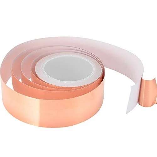 5m x 50mm Copper Foil Tape Double Sided Conductive Single Side Adhesive