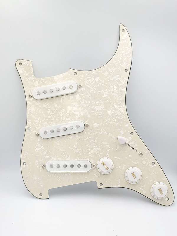 Build Your Own Loaded Prewired Pickguard with Alnico Single Coil Pickups (S/S/S)