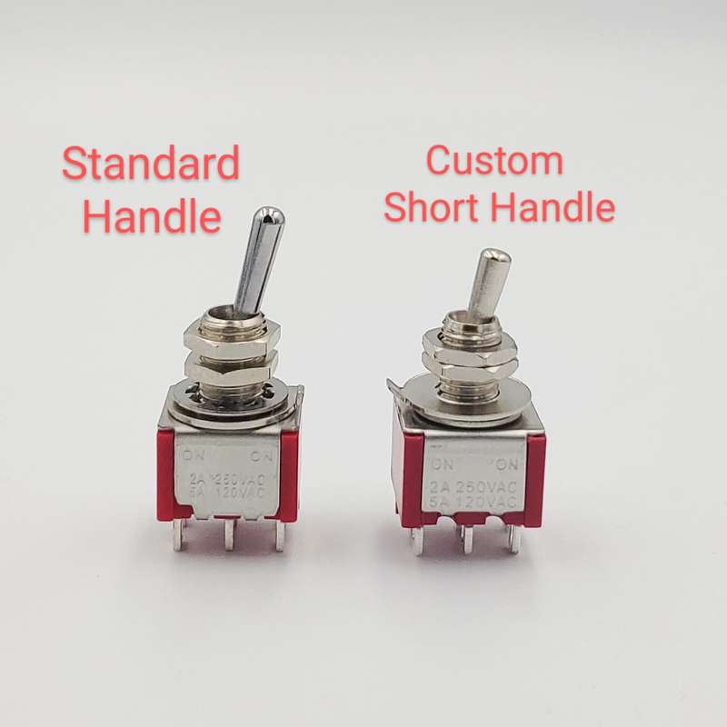 ON-ON DPDT Mini Toggle switch - Custom Short Handle