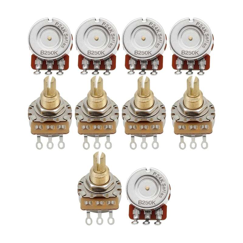 24k Series A250K 15mm Brass Shaft (split) Full Size Potentiometer