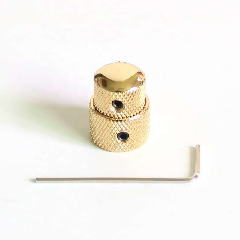 Gold Dual Concentric Metal Knob