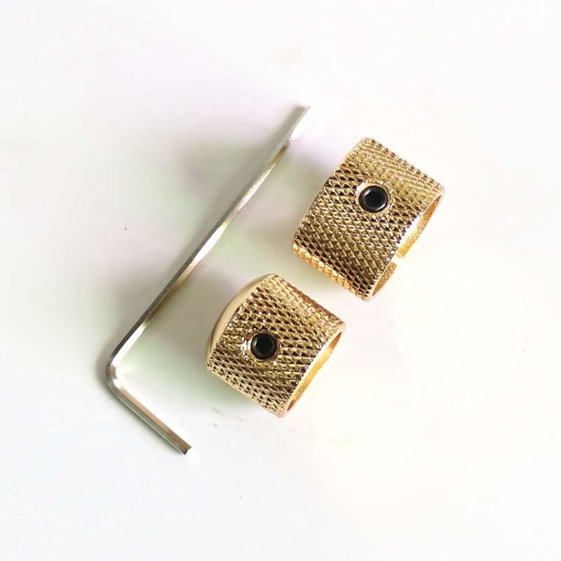 Gold Dual Concentric Metal Knob