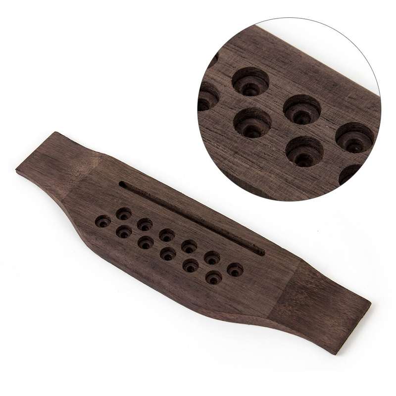 Rosewood Bridge for 12 String Acoustic Guitars