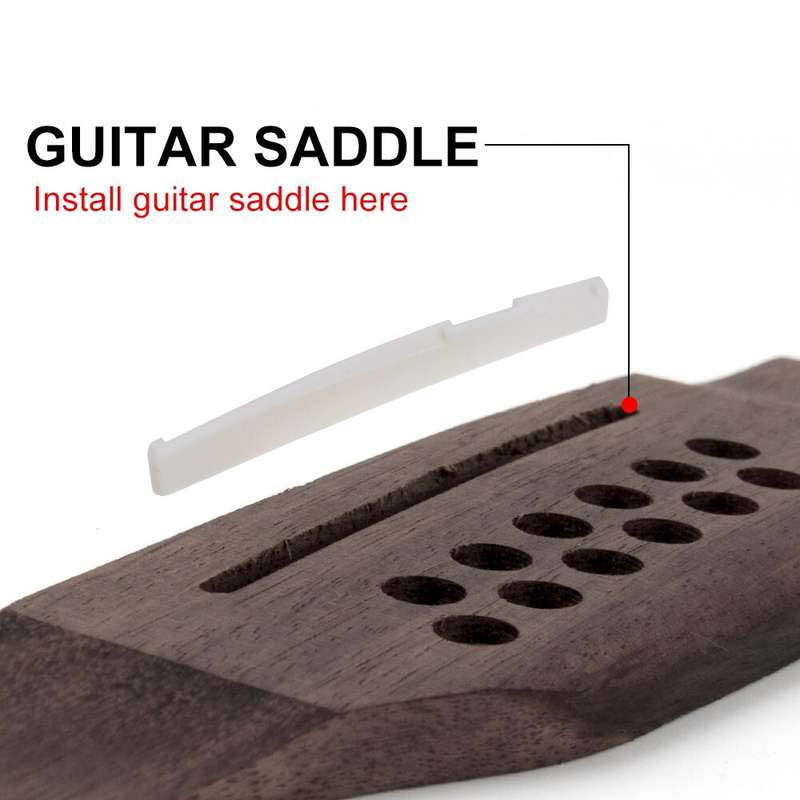 Rosewood Bridge for 12 String Acoustic Guitars