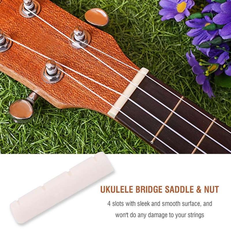 Ox Bone Nut and Saddle set for Ukulele