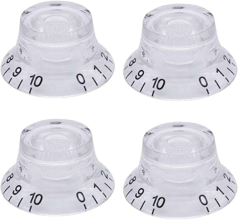 Clear Gibson Top Hat style replacement knob