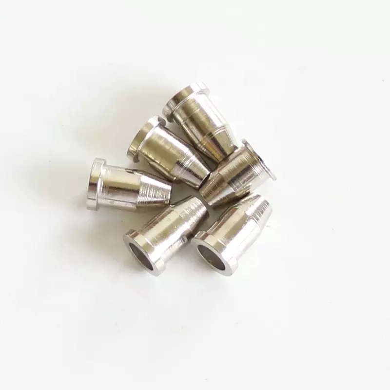 Nickel/Chrome Guitar Top String Ferrules Set of 6