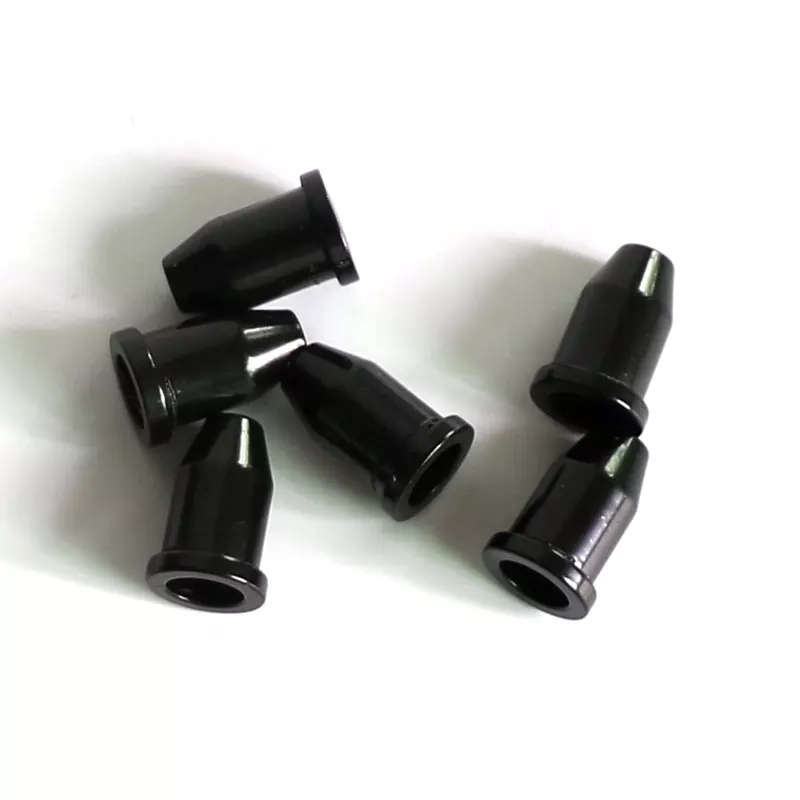 Black Guitar Top String Ferrules Set of 6