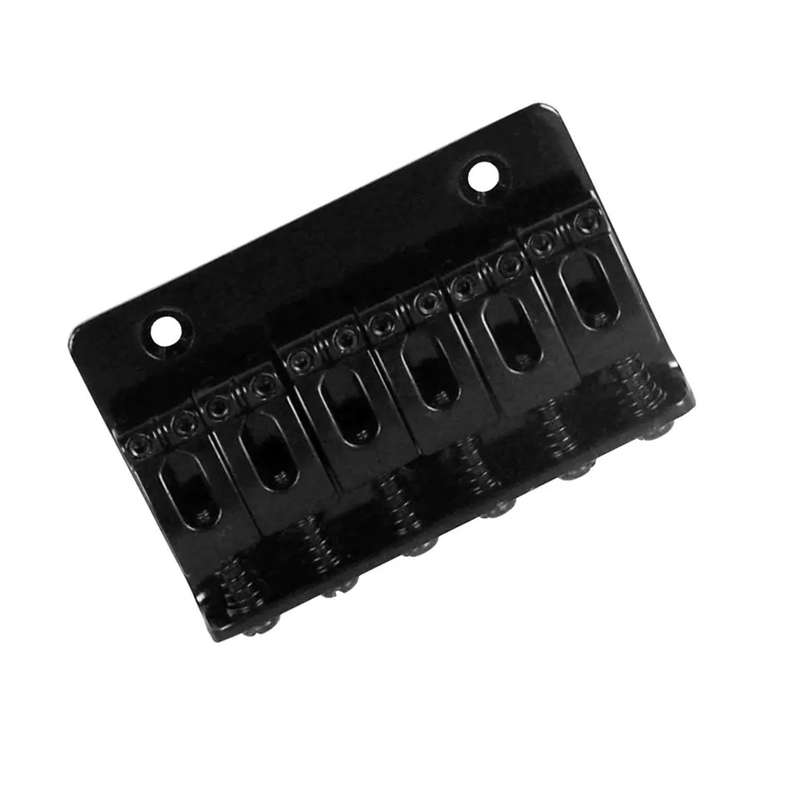 Black 2-Point Fixed Strat Bridge