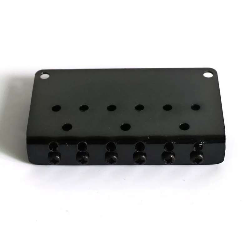 Black 2-Point Fixed Strat Bridge