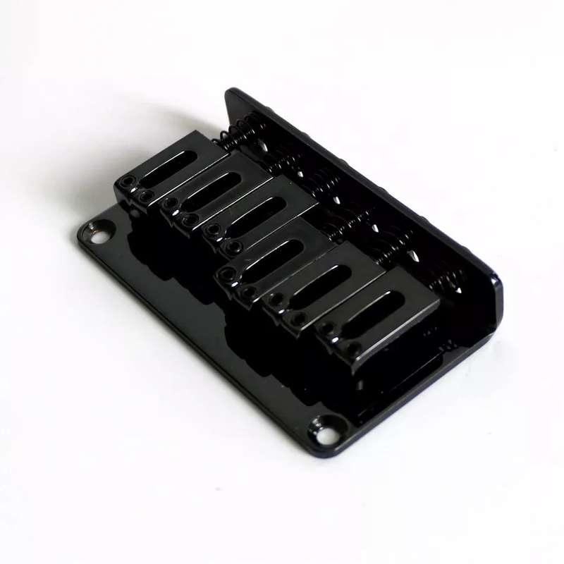 Black 2-Point Fixed Strat Bridge