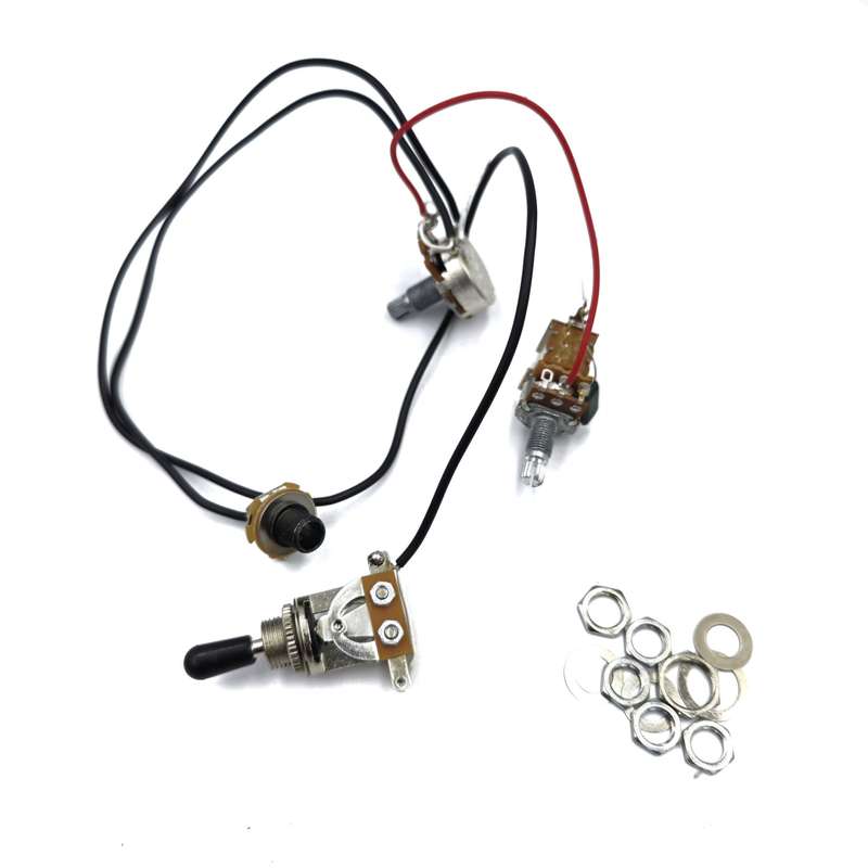 Pre-wired Electronics for 2 x Humbucker with Master Volume and Master Tone with Coil Split