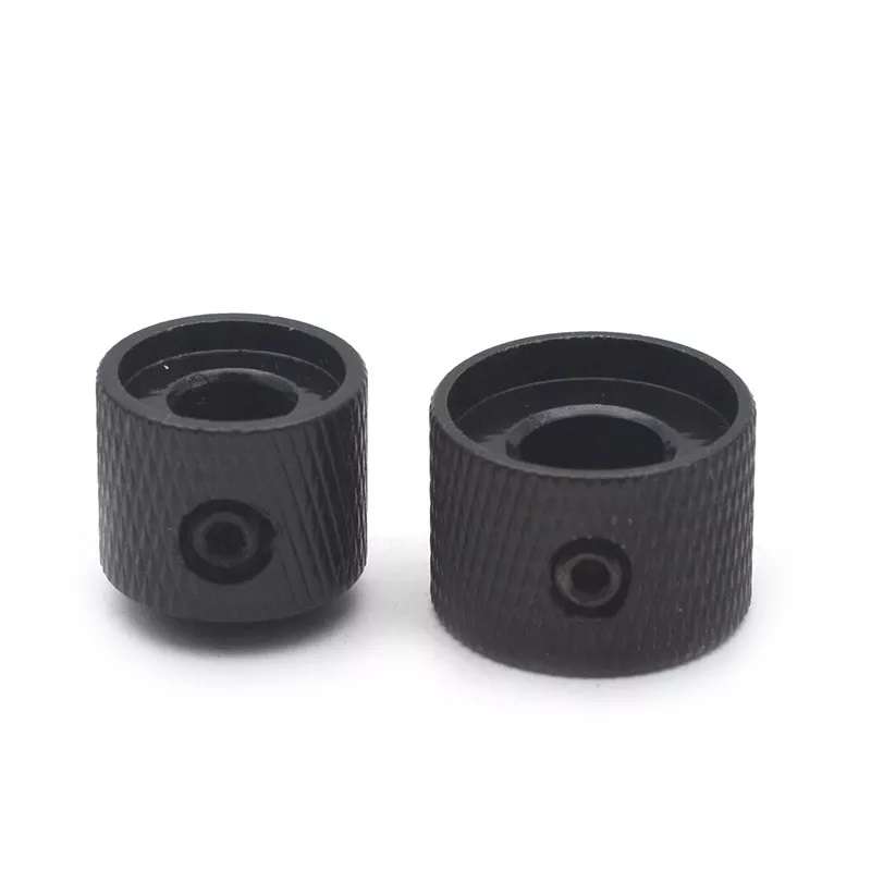 Black Dual Concentric Metal Knob