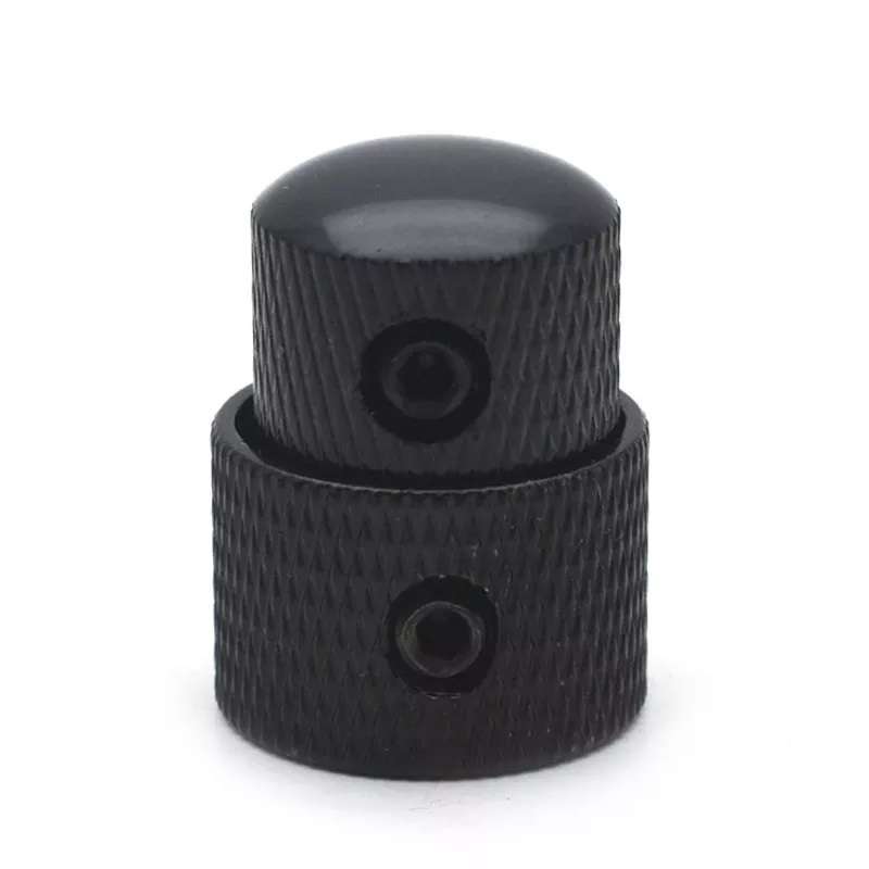Black Dual Concentric Metal Knob