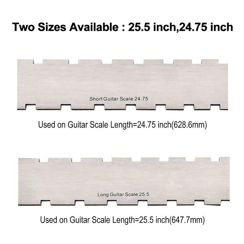 Notched Straight Edge - Dual Scale Length - 3.9mm Thickness