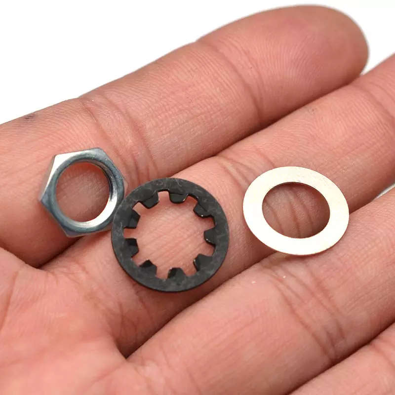 Potentiometer Nut, Star Lock and Washer (for USA CTS size pots)