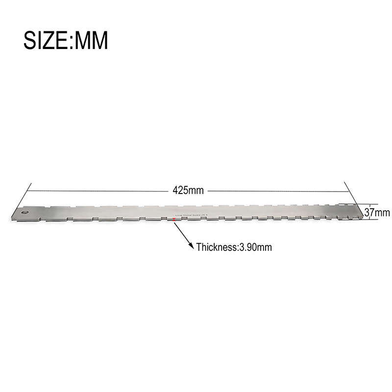 Notched Straight Edge - Dual Scale Length - 3.9mm Thickness