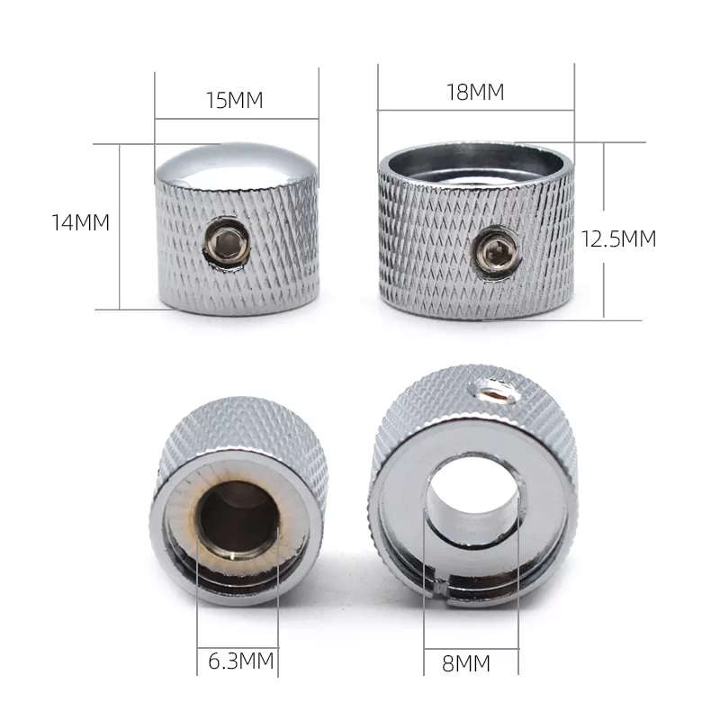 Black Dual Concentric Metal Knob