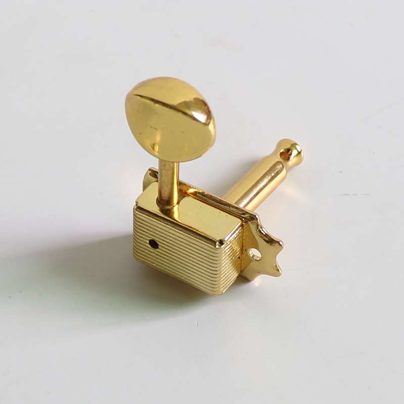 Gold Vintage Kluson Style Tuners Set of 6 Right - Hole through posts