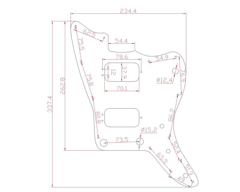 Brown Tortoise Player Series Jazzmaster Pickguard