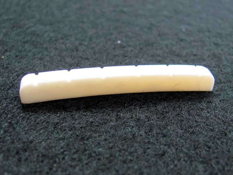 43mm Ox Bone Nut with 7.25" Radius bottom for Strat / Tele Electric Guitars