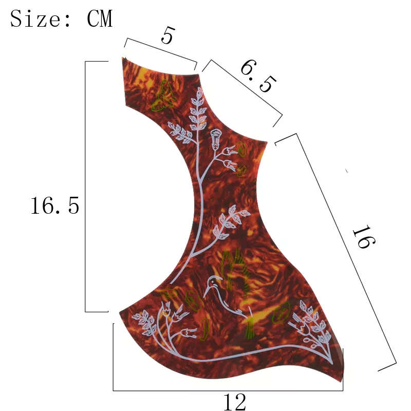 Acoustic Guitar Pickguard with Hummingbird Pattern