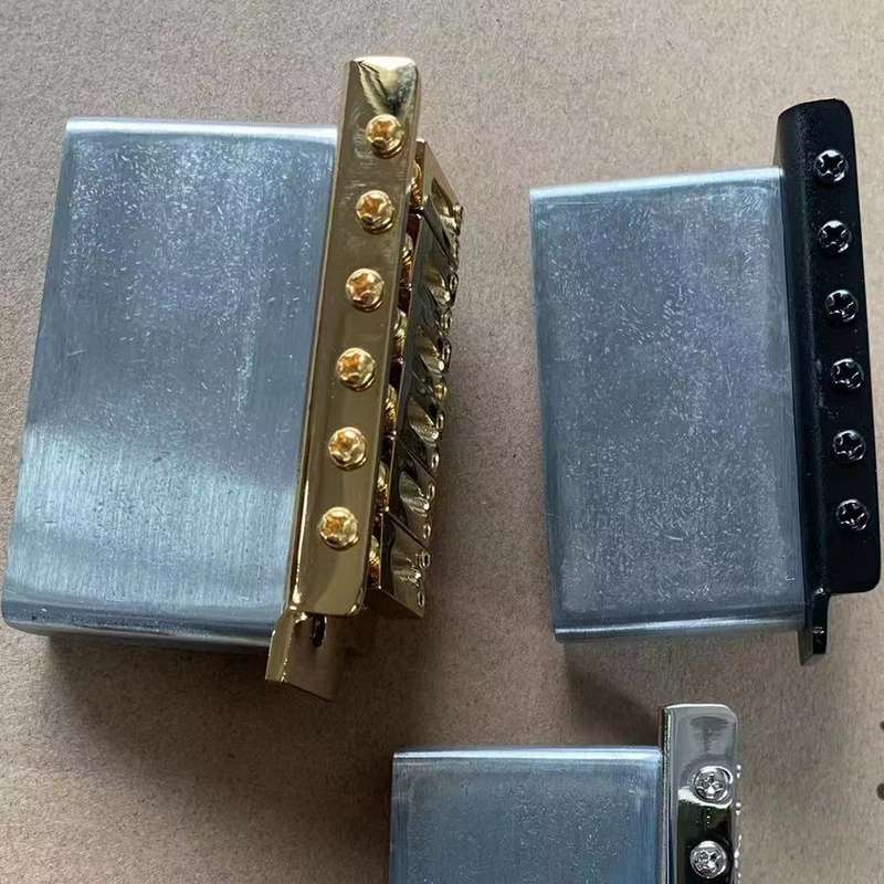 Chrome Modern Strat 6 point Tremolo Bridge Complete - 52.5mm spacing Full Size Block