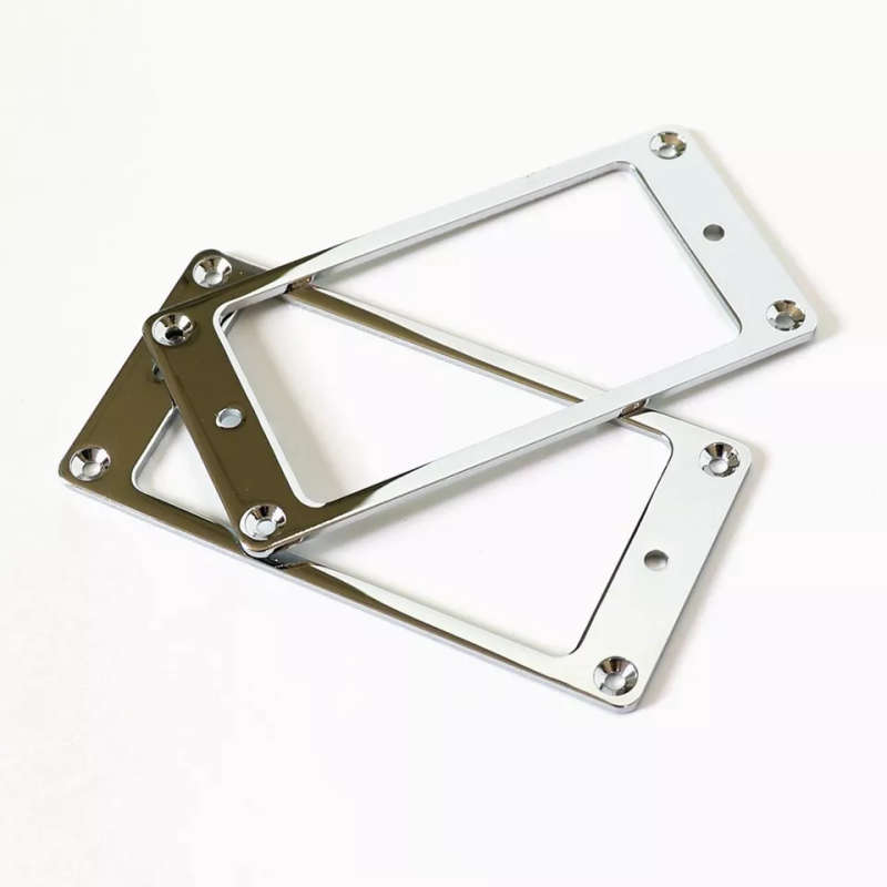 Flat style Chrome Metal Humbucker guitar pickup ring