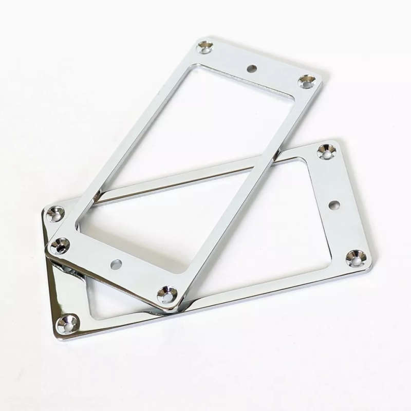 Flat style Chrome Metal Humbucker guitar pickup ring