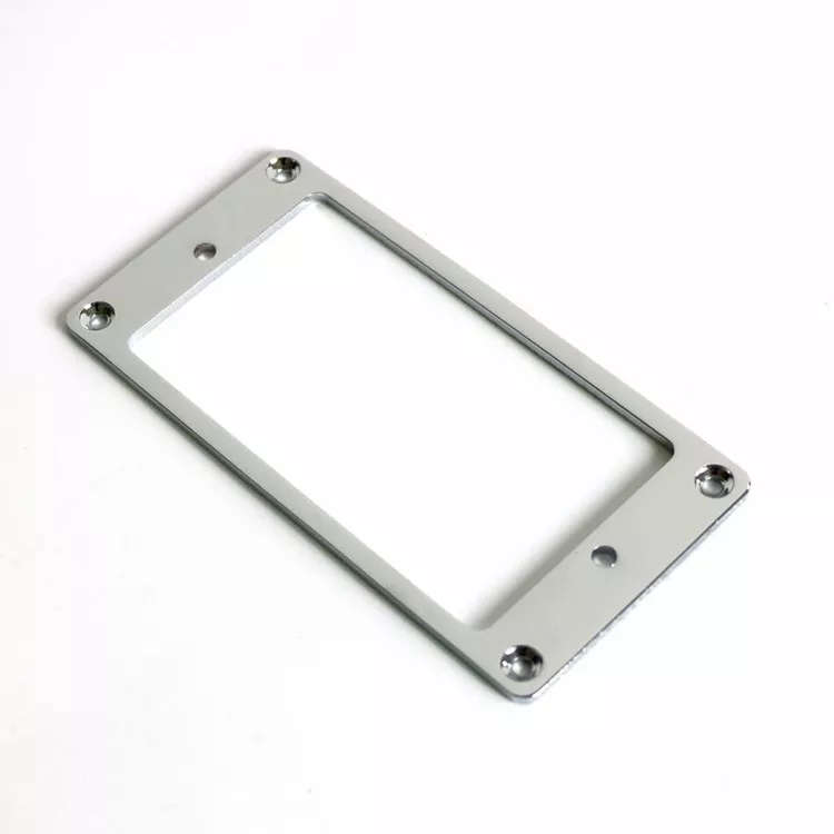 Flat style Chrome Metal Humbucker guitar pickup ring