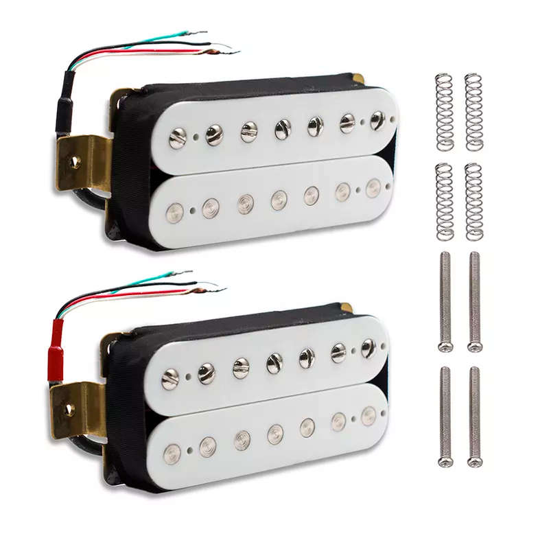 White Karman AlNiCo 5 Humbucker Guitar Pickup (Single)
