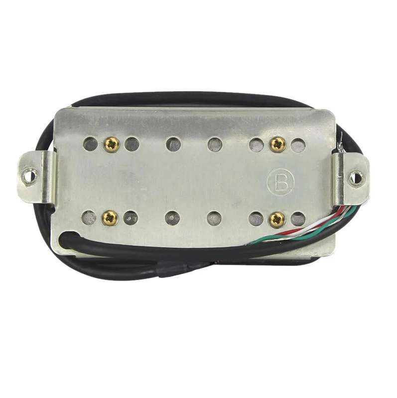 Black Karman AlNiCo 5 Humbucker Guitar Pickup with Fixed Studs (Single)