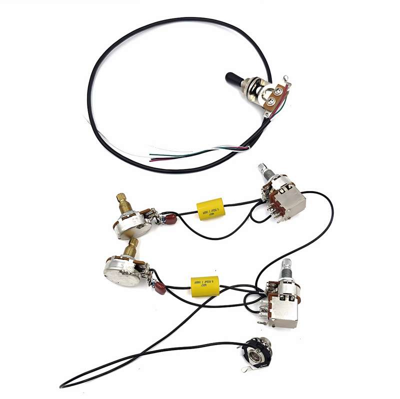 Pre-wired Electronics for Les Paul, SG or similar with 2V2T with Push Pull Pots