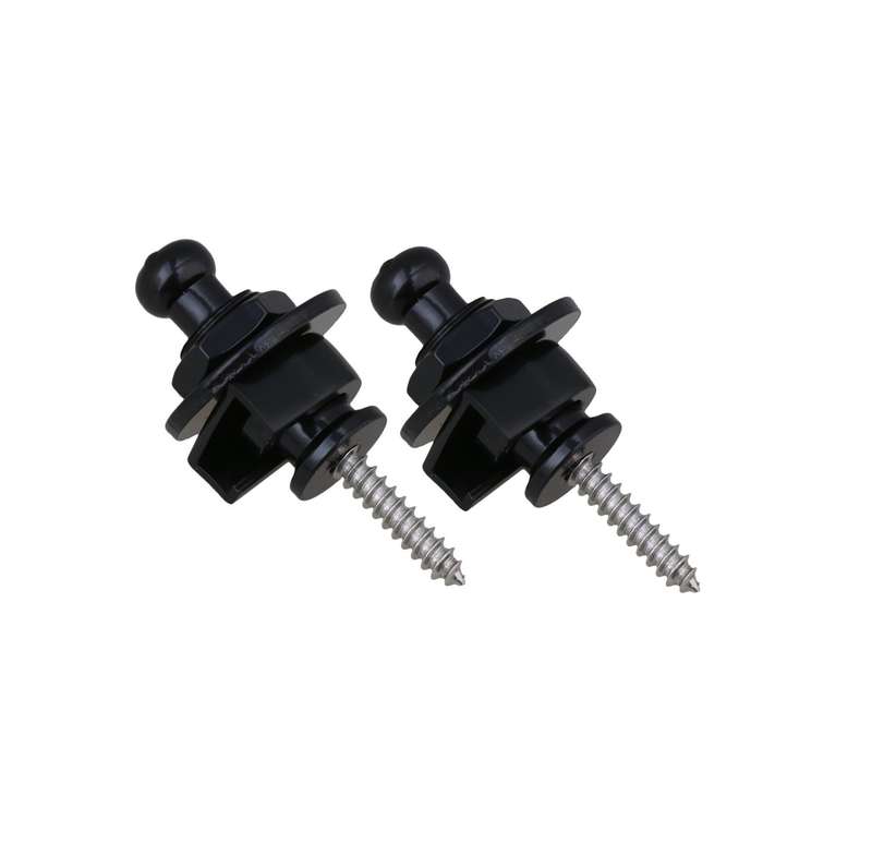 Guitar Strap Locks Set of 2  Black