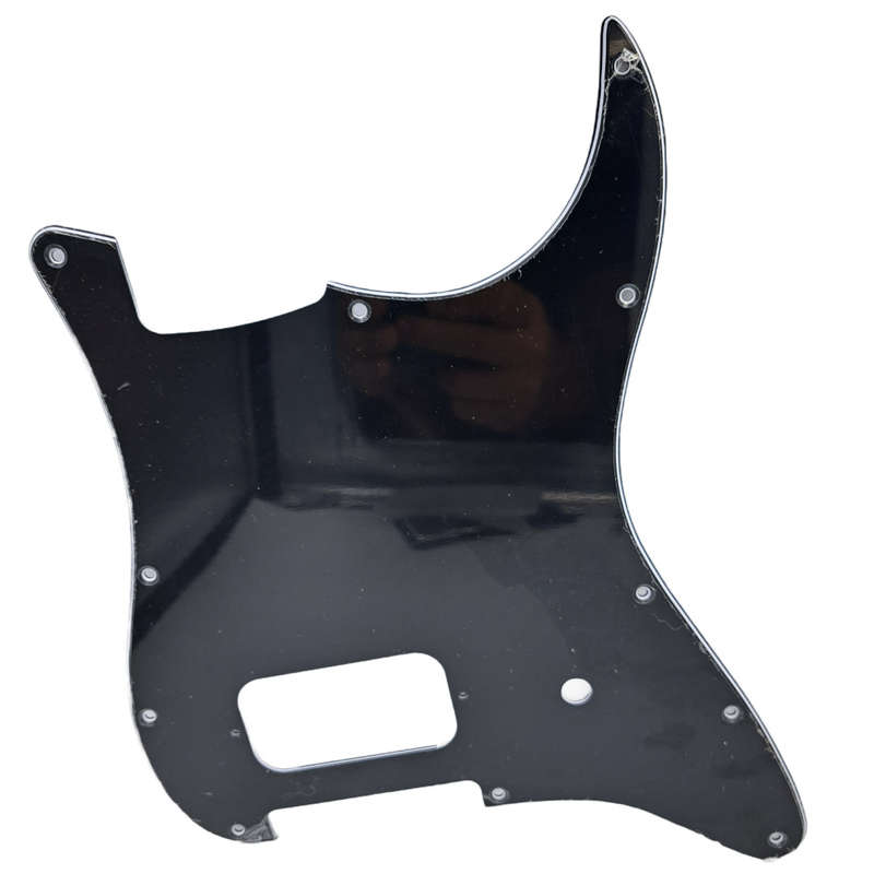 Single Humbucker (Tom Delonge) Black 3ply Strat Style Pickguard