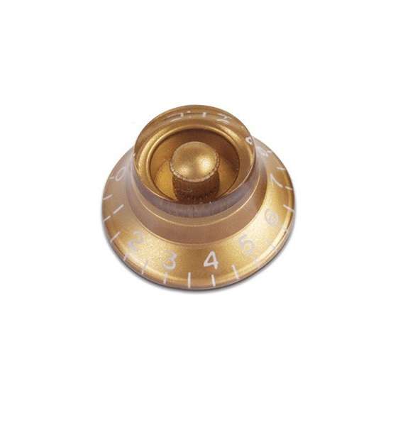 Gold Top Hat Gibson style replacement knob (Single)