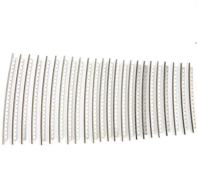 12" Radius 2.7mm Pre-cut Nickel silver guitar fret wire set of 24 (45mm - 58mm length)