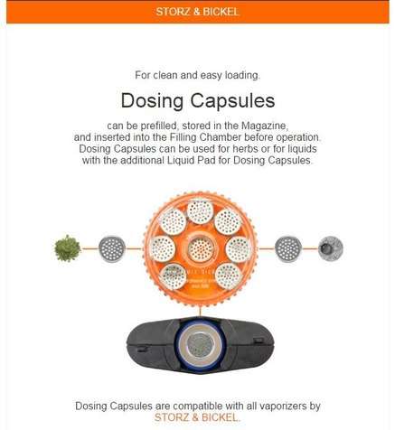 Magazine with 8 dosing Capsules