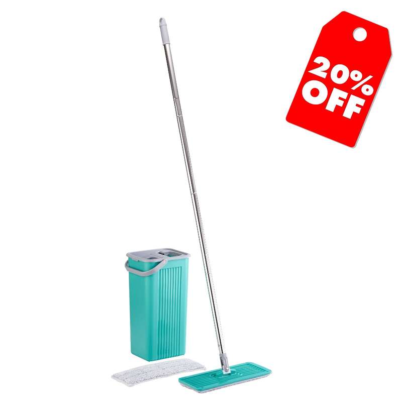 DEMO | Floorwiz Dual Clean Combo | Microfibre Mop with Wash & Dry Bucket