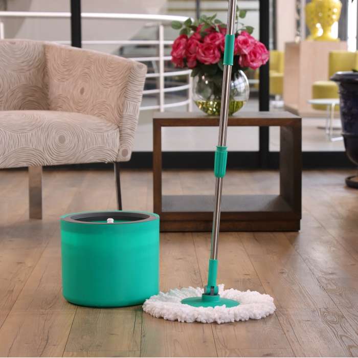 Floorwiz Spintech Pro | Microfibre Mop with Wash & Dry Bucket